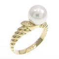 K18YG アコヤパールリング