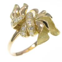 K18YG ダイヤモンドリング