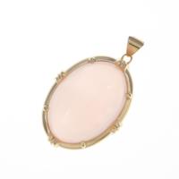 K18YG ローズクオーツペンダント