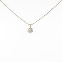 K18YG ソリティア ダイヤモンドネックレス