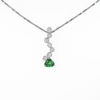 PT グリーンガーネットネックレス