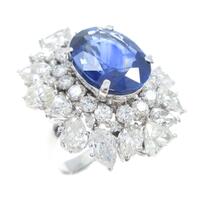 K18WG サファイヤリング