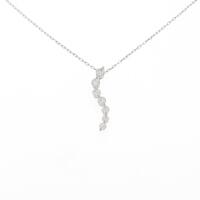 K18WG ダイヤモンドネックレス