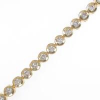 K18YG ダイヤモンドブレスレット