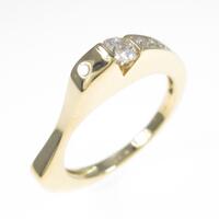 K18YG ダイヤモンドリング