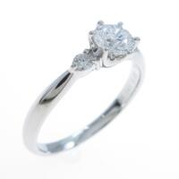 プラチナダイヤモンドリング 0．341ct・E・SI2・3EXT H＆C