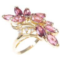 K18YG ガーネットリング