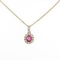 18KTYG／K18YG ルビーネックレス