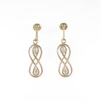 K18YG ダイヤモンドイヤリング