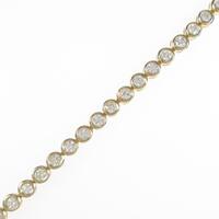 K18YG ダイヤモンドブレスレット