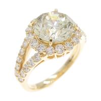 K18YG ダイヤモンドリング 2．555ct・LY・VS1・GOOD