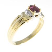 K18YG／PT サファイヤリング