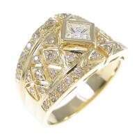 750YG ダイヤモンドリング