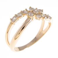 K18PG ダイヤモンドリング