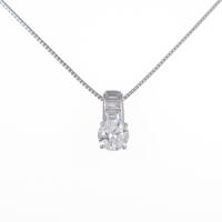 プラチナダイヤモンドネックレス 0．554ct・D・SI2・VG