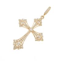 ローリーロドキン クロス ダイヤモンドペンダント