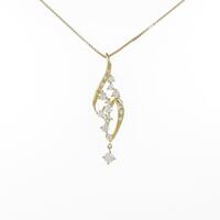 K18YG ダイヤモンドネックレス