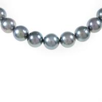 シルバークラスプ クロチョウパールネックレス