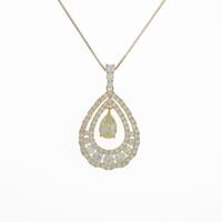 K18YG ダイヤモンドネックレス