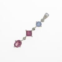 18KWG サファイヤペンダント