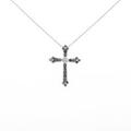 K10WG クロス ダイヤモンドネックレス