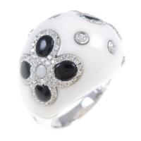 K18WG カラーストーンリング