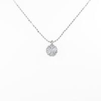 K18WG ダイヤモンドネックレス