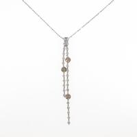 K18WG ダイヤモンドネックレス