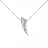 K18WG ダイヤモンドネックレス