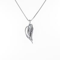 K18WG ダイヤモンドネックレス