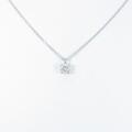 K18WG ダイヤモンドネックレス 0．346ct・J・SI2・GOOD