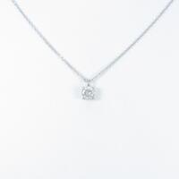 K18WG ダイヤモンドネックレス 0．346ct・J・SI2・GOOD