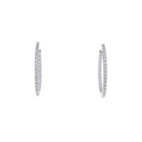 K18WG ダイヤモンドピアス