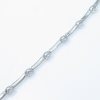 K18WG ダイヤモンドブレスレット