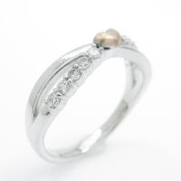 K18WG／K18PG ハート ダイヤモンドリング