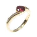 K18YG ガーネットリング