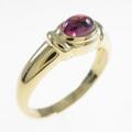 K18YG ガーネットリング