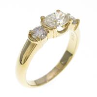 K18YG ダイヤモンドリング