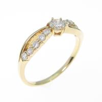 K18YG ダイヤモンドリング