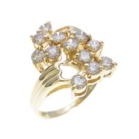 K18YG ダイヤモンドリング