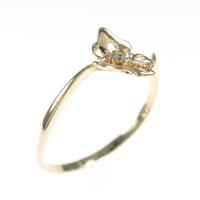 K18YG バタフライ ダイヤモンドリング