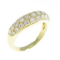 K18YG パヴェ ダイヤモンドリング