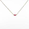 K18YG ルビーネックレス