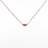 K18YG ルビーネックレス