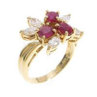 K18YG ルビーリング