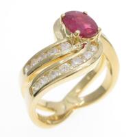 K18YG ルビーリング