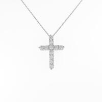 PT クロス ダイヤモンドネックレス