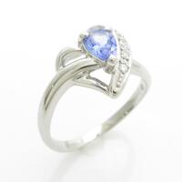 PT ハート タンザナイトリング