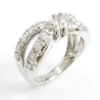 PT リボン ダイヤモンドリング