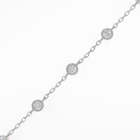 【リメイク】K18WG ダイヤモンドブレスレット